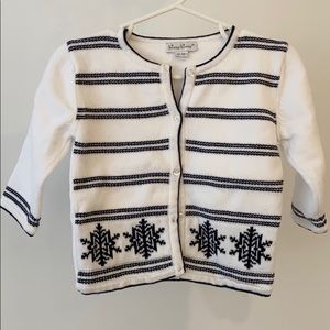 Kissy Kissy Snowflake Sweater 12-18M